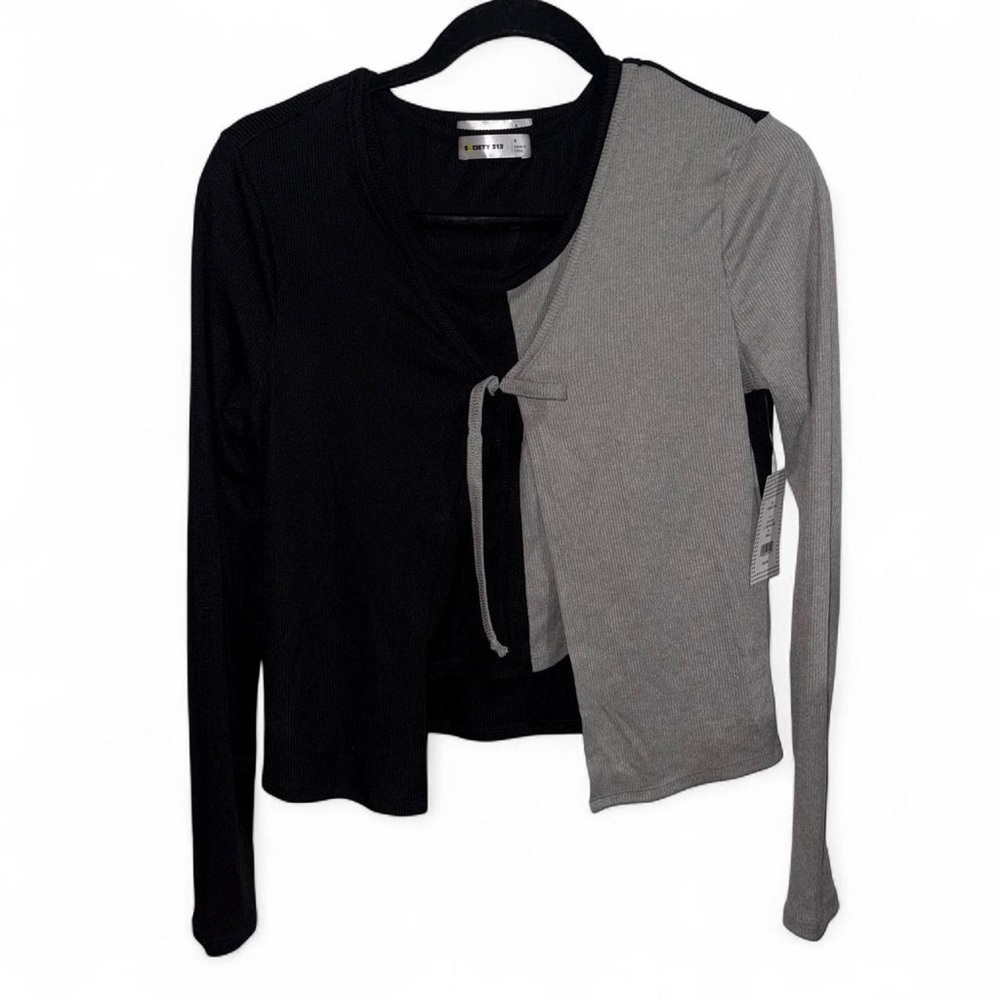 NWT Grey and black Society 212 2-piece top